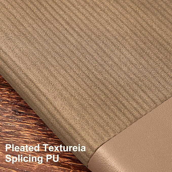 TSFPapier Lined Journal Notebook for Work College Ruled Note Book 5.79"x8.27" A5 PU Leather Daily Journaling 216 Pages for Women Men Writing Home School Supplies Business (Khaki/Green)