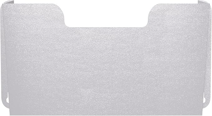 OSKIE DR POCKET RACK Wall-Mounted File Rack, Single Pocket, Metal Organizer for Letter-Sized Documents, Space-Saving Desktop Organizer, 14 x 2.5 x 7.5 inches (Graywhite)