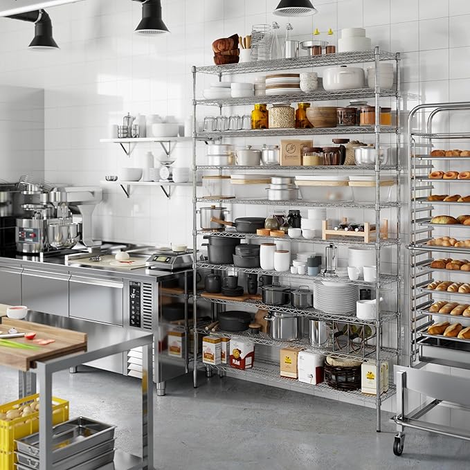 Regal Altair 14" Deep x 60" Wide x 96" Height Wire Shelving Kit | 10-Tier | NSF Commercial Storage Rack Unit