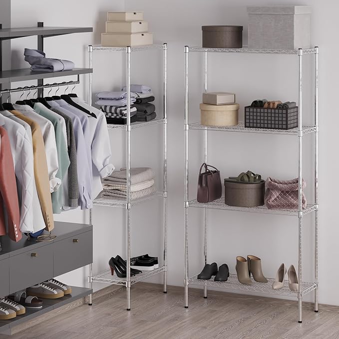 Regal Altair 14" Deep x 36" Wide x 74" Height Wire Shelving Kit | 4-Tier | NSF Commercial Storage Rack Unit