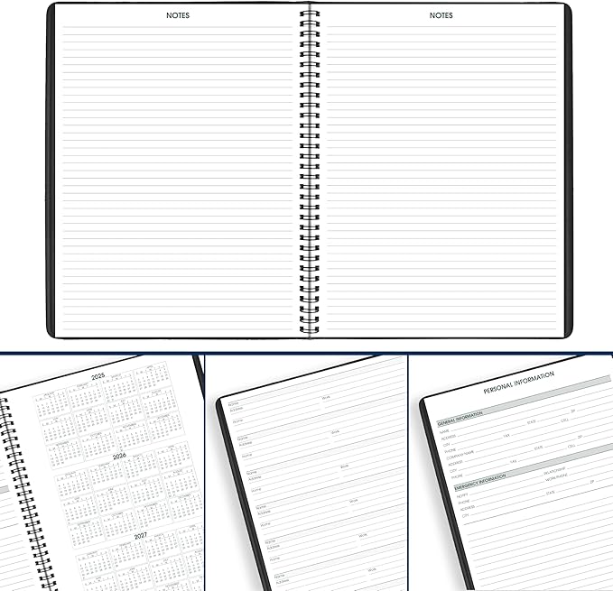 AT-A-GLANCE 2026 Appointment Book Planner, Weekly, 8-1/4" x 11", Large, Easy Viewing Large Print, Black (70LP010526)