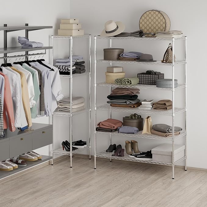 Regal Altair 21" Deep x 48" Wide x 74" Height Wire Shelving Kit | 6-Tier | NSF Commercial Storage Rack Unit