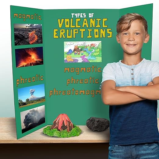 Flipside Products 36” x 48” Project Boards for Presentations, Science Fair, School Projects, Event Displays and Trifold Picture Board, Proudly Made in USA - Assorted Colors - 10 Pack