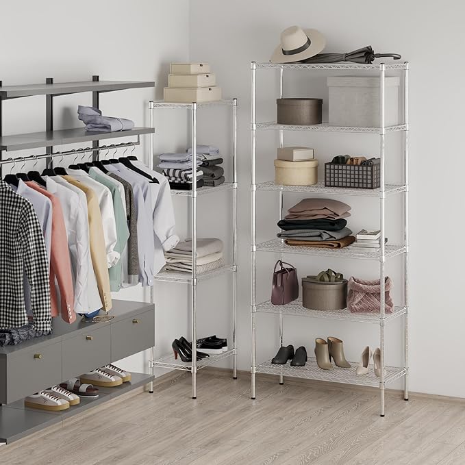 Regal Altair 18" Deep x 36" Wide x 86" Height Wire Shelving Kit | 6-Tier | NSF Commercial Storage Rack Unit