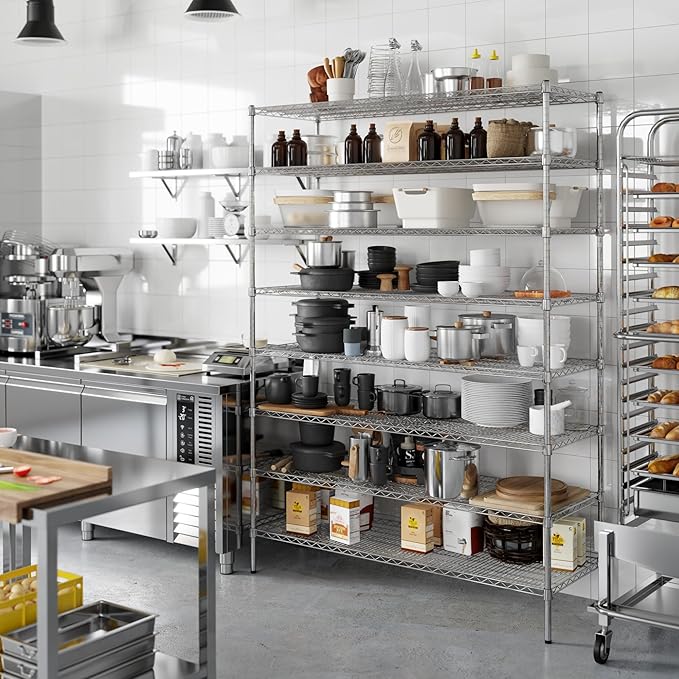 Regal Altair 21" Deep x 60" Wide x 86" Height Wire Shelving Kit | 8-Tier | NSF Commercial Storage Rack Unit