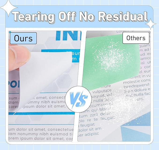 White Sticky Notes 1.5 x 2 in,10 Pads Small Self-Stick Notes,100 Sheets/Pad Super Sticky Note Pads, 1000 Sheets in Total Memo Pads,Mini Self-Adhesive Notes for Office,School,Home Meeting Supplies