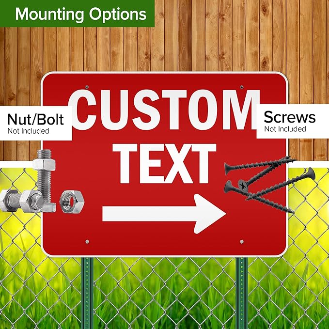 Custom Arrow,Custom Directional Sign, Right Arrow, 36x48 Inches, Reflective, Rust Free DiBound, Fade Resistant, Made in USA by My Sign Center