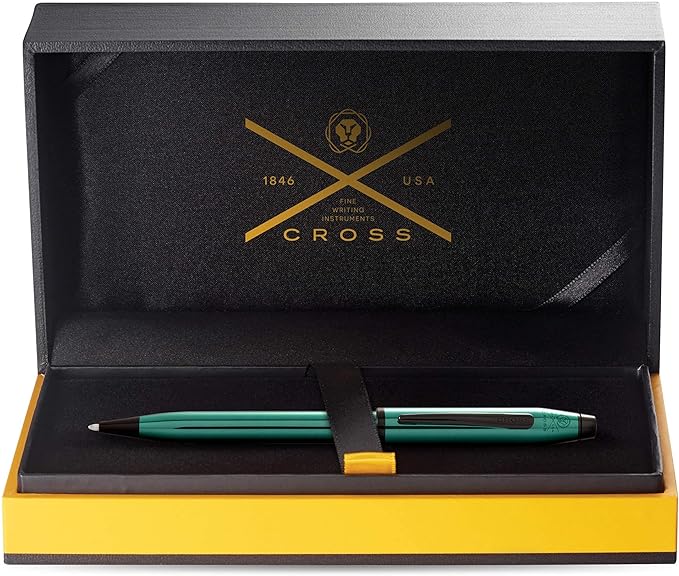 Cross Century II Refillable Ballpoint Pen, Medium Ballpen, Includes Luxury Gift Box - Translucent Green Lacquer