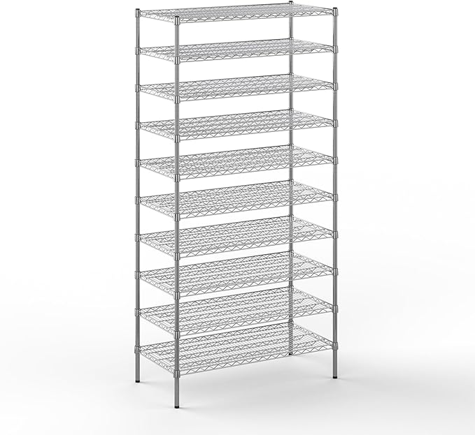 Regal Altair 21" Deep x 42" Wide x 86" Height Wire Shelving Kit | 10-Tier | NSF Commercial Storage Rack Unit