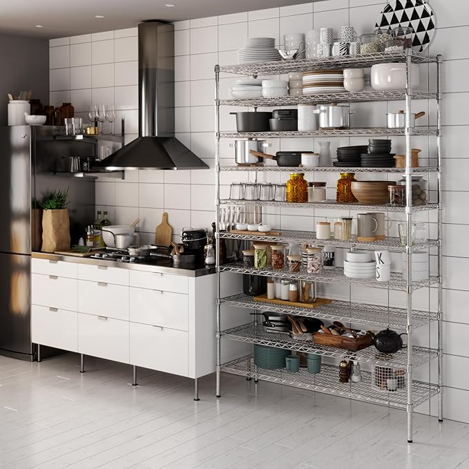 Regal Altair 18" Deep x 54" Wide x 86" Height Wire Shelving Kit | 10-Tier | NSF Commercial Storage Rack Unit