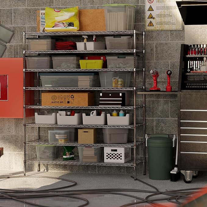 Regal Altair 21" Deep x 60" Wide x 74" Height Wire Shelving Kit | 8-Tier | NSF Commercial Storage Rack Unit