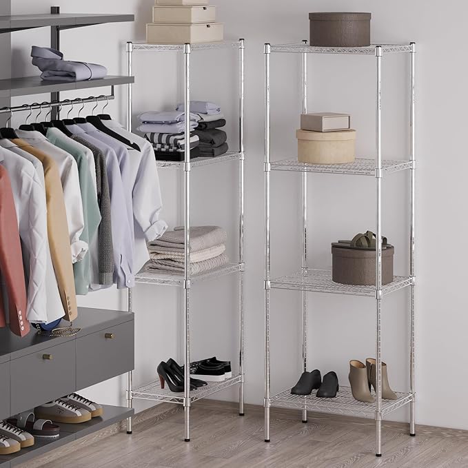 Regal Altair 18" Deep x 24" Wide x 74" Height Wire Shelving Kit | 4-Tier | NSF Commercial Storage Rack Unit