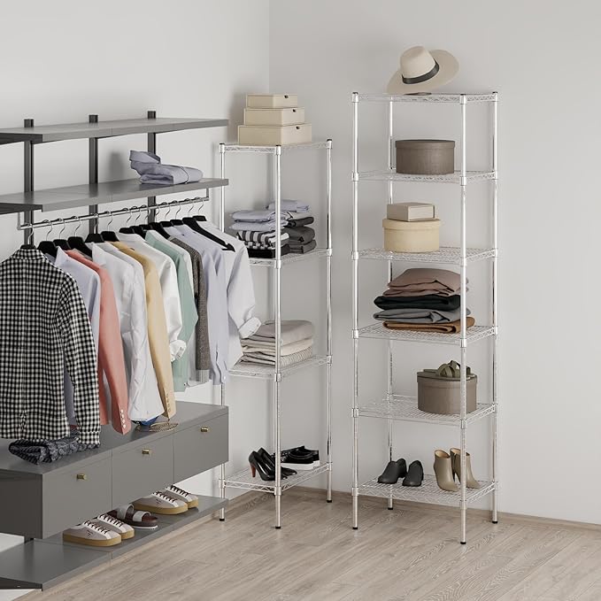 Regal Altair 18" Deep x 24" Wide x 86" Height Wire Shelving Kit | 6-Tier | NSF Commercial Storage Rack Unit