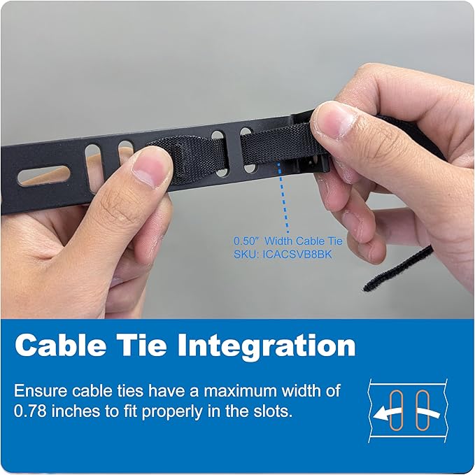 ICC 6” Metal L-Shaped Cable Management Bracket, Vertical/Horizontal, Rack or Wall Mount, Pack of 25 – Cable Organizer for Data Centers and Network Racks