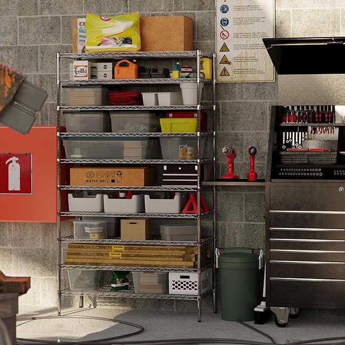Regal Altair 21" Deep x 48" Wide x 86" Height Wire Shelving Kit | 10-Tier | NSF Commercial Storage Rack Unit