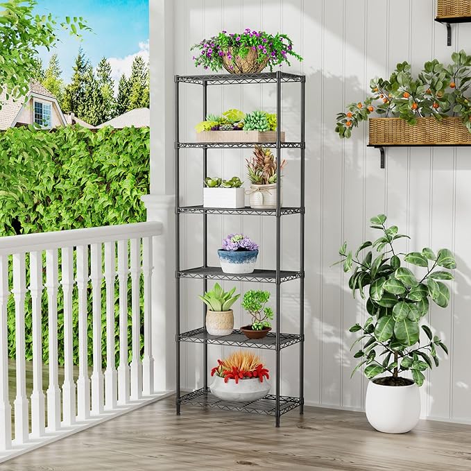 SINGAYE Shelf Closet Wire Shelving：Adjustable Metal Unit for Laundry Room Organization Bathroom Kitchen Home Storage Pantry Rack Shelves