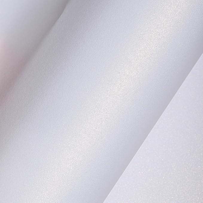 White Shimmer Cardstock Paper, 25 Sheets 250gsm/92Ib Pearlescent Paper for Crafts, Double-sided Shiny Cardstock for DIY Projects Birthday Wedding Decoration UAP18025