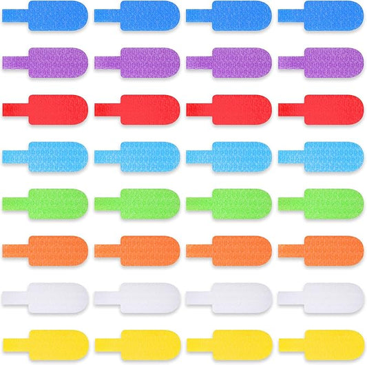 50 Pieces Cable Labels Multi Color Cord Wire Labels, Cable Tags and Wire Tags for Management and Classify for Electronics, Computers and More(Regular Style)