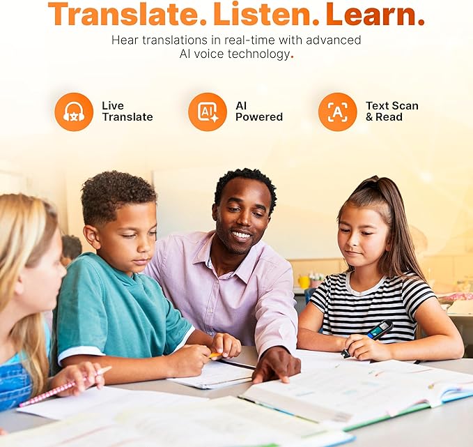 Scanmarker Pro | Translation Pen & Reading Pen for Kids & Adults | Assistive Tool & Language Translator Device for Dyslexia, Reading Support & Language Learners | Translator Pen for 100 Languages