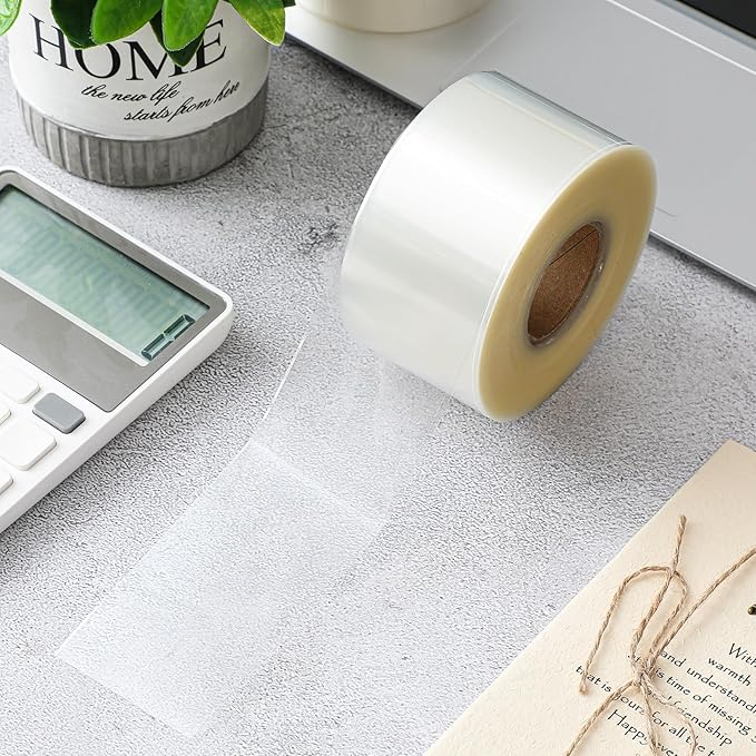 Zonon 750 Pcs Clear Labels Label Protector Clear Stickers Wafer Seals Waterproof Labels for Protecting Barcodes, Numbers and Stickers (4 x 2 Inch,Rectangle)