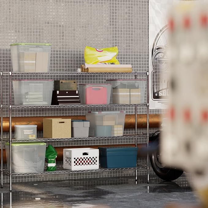 Regal Altair 14" Deep x 72" Wide x 54" Height Wire Shelving Kit | 4-Tier | NSF Commercial Storage Rack Unit