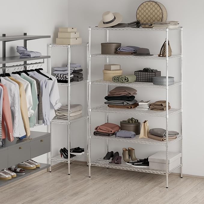 Regal Altair 24" Deep x 48" Wide x 86" Height Wire Shelving Kit | 6-Tier | NSF Commercial Storage Rack Unit