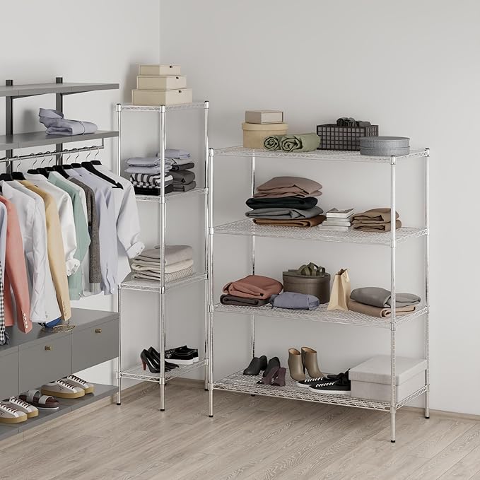 Regal Altair 24" Deep x 48" Wide x 64" Height Wire Shelving Kit | 4-Tier | NSF Commercial Storage Rack Unit