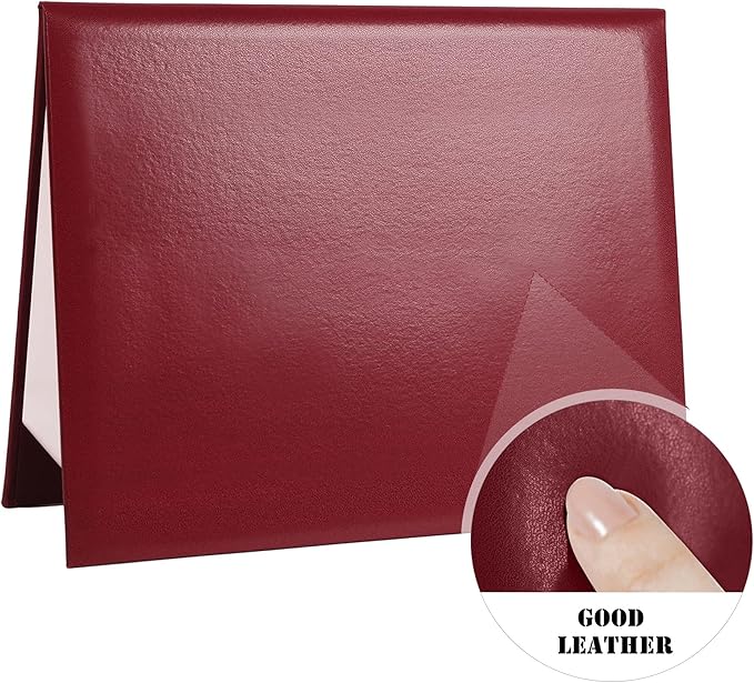 Diploma Cover 8.5” x11” Diploma Holder of Graduation Leatherette Padded Certificate（Tent Style),40-Pack