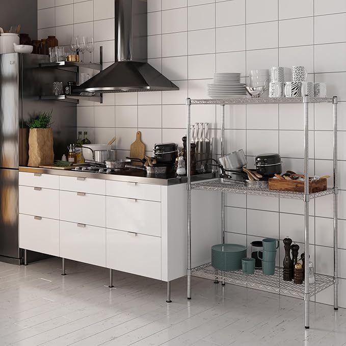Regal Altair 18" Deep x 36" Wide x 54" Height Wire Shelving Kit | 3-Tier | NSF Commercial Storage Rack Unit