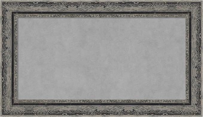 Amanti Art Black Framed Magnetic Board 16x28 Small Vision Board for use with Magnets, 100% Metal Sheet to Display Items as Office Decor or for Home Organization in mudroom, Kitchen or Kids Room