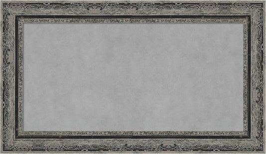 Amanti Art Black Framed Magnetic Board 16x28 Small Vision Board for use with Magnets, 100% Metal Sheet to Display Items as Office Decor or for Home Organization in mudroom, Kitchen or Kids Room