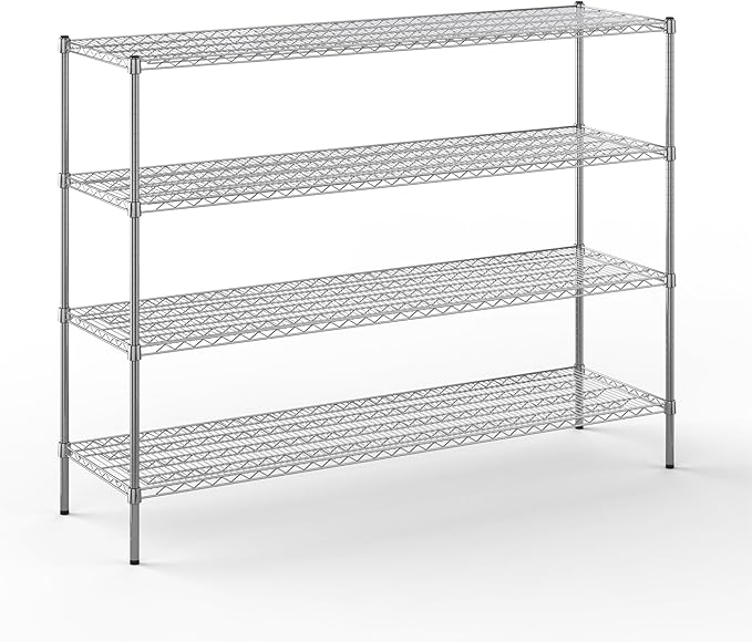 Regal Altair 21" Deep x 72" Wide x 54" Height Wire Shelving Kit | 4-Tier | NSF Commercial Storage Rack Unit