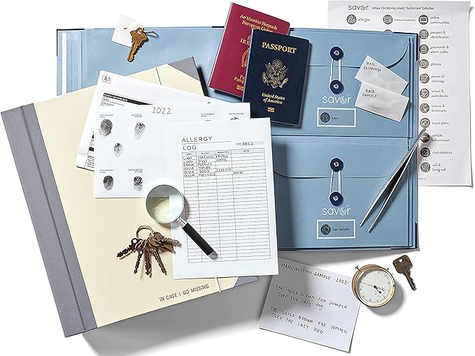 Savor | 2025 Edition in Case Go Missing™ Binder | Viral TikTok Folio for True-Crime Fans to Record Personal Info, Estate Planning & Emergency Preparation