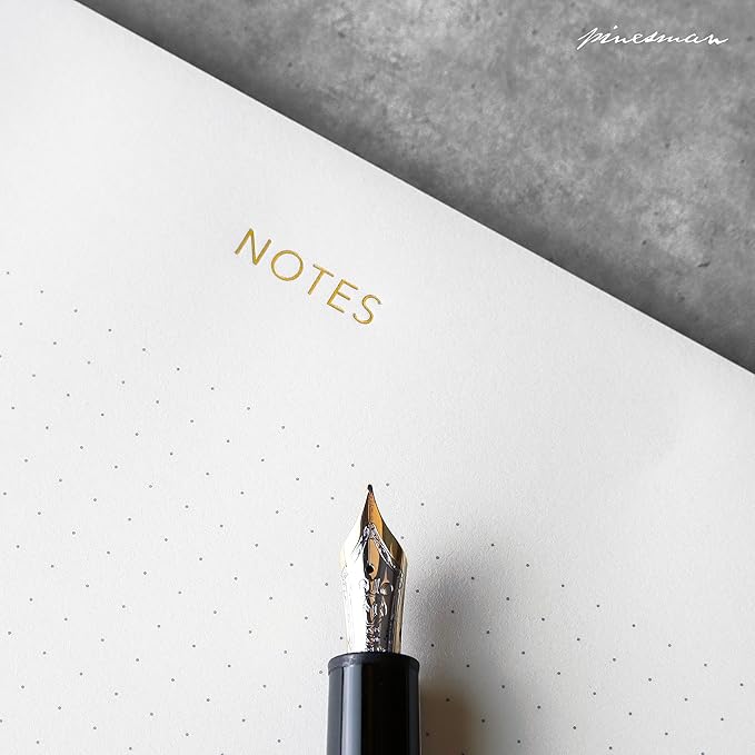 Pinesman - Mouse Pad Notepad for Professionals, 3 Pack, 9.8" x 7.9", 150 Sheets (50 Each), Minimalist, Gold Foiled, Dotted Layout, Executive's Desk Note Pad, To Do List Notepad, Eco-friendly, FSC™ Certified Planner Pad