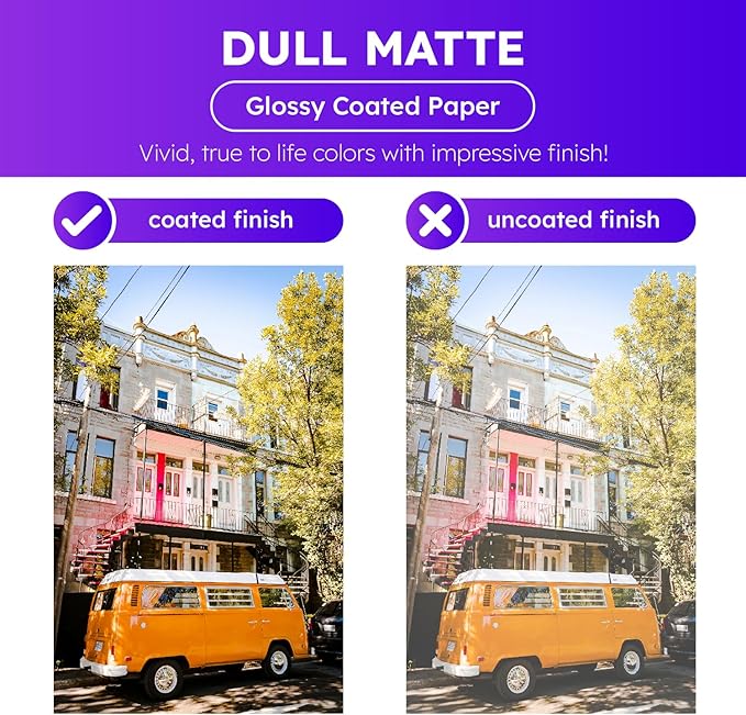 Dull 80lb Text Digital Low Gloss Paper, Double Sided C2S, Coated, Perfect for Color Laser Printing, Design Proposals, Flyers, Brochures | Matte Finish | 8.5" x 14" | 100 Sheets
