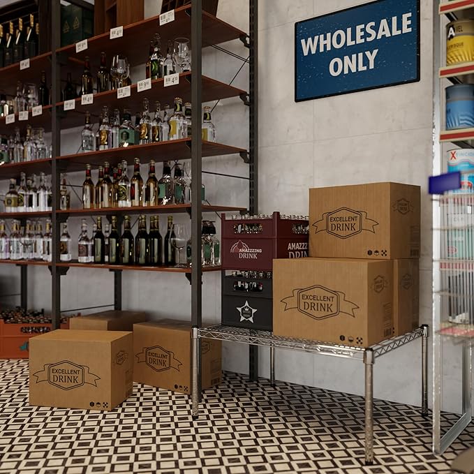 Regal Altair 24" Deep x 30" Wide x 14" Height Wire Shelving Kit | 1-Tier | NSF Commercial Storage Rack Unit