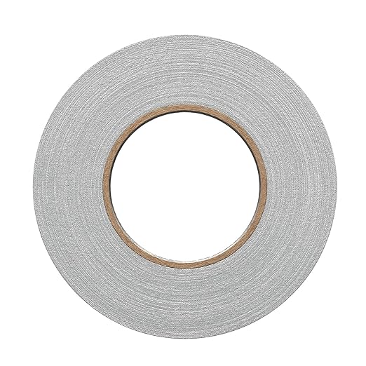 1" Width ProTapes Pro Gaff Premium Matte Cloth Gaffer's Tape With Rubber Adhesive, 11 mils Thick, 55 yds Length, Grey (Pack of 1)