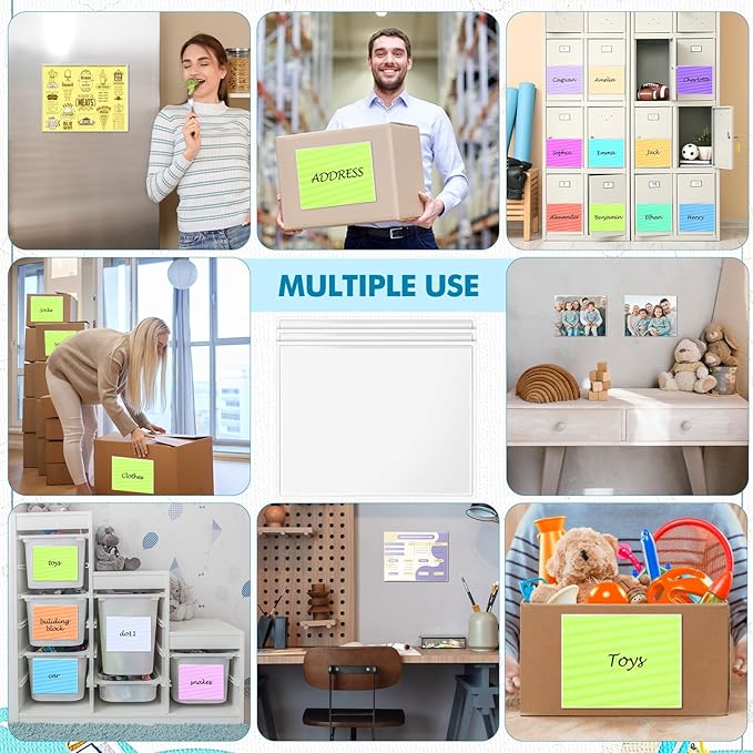 Outus Self Adhesive Shop Ticket Holders Clear Plastic Sleeves Adhesive Pockets Work Order Job Ticket Holders for Home Office Posting Signs(11 x 8.5 Inch,60 Pcs)