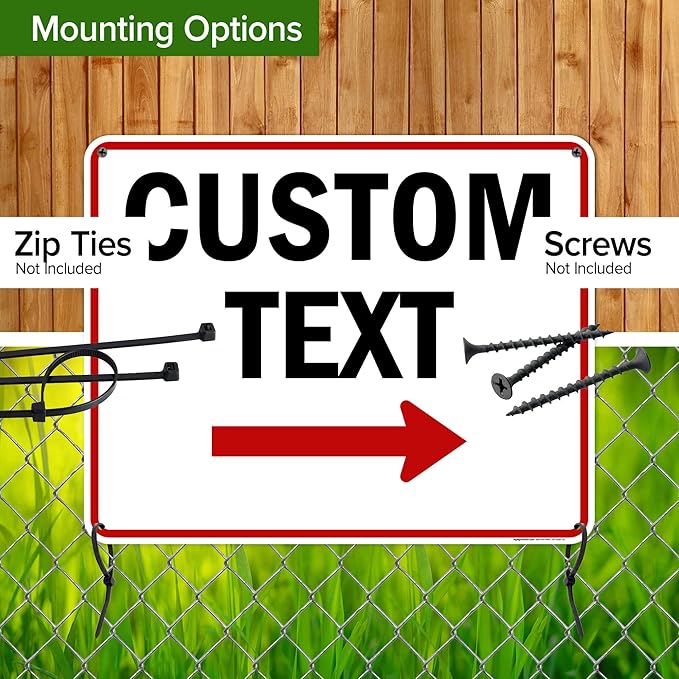 Custom Arrow Directional Sign by My Sign Center - Right Arrow, 24x30 Inches, Rust Free .063 Aluminum, Fade Resistant, Made in USA