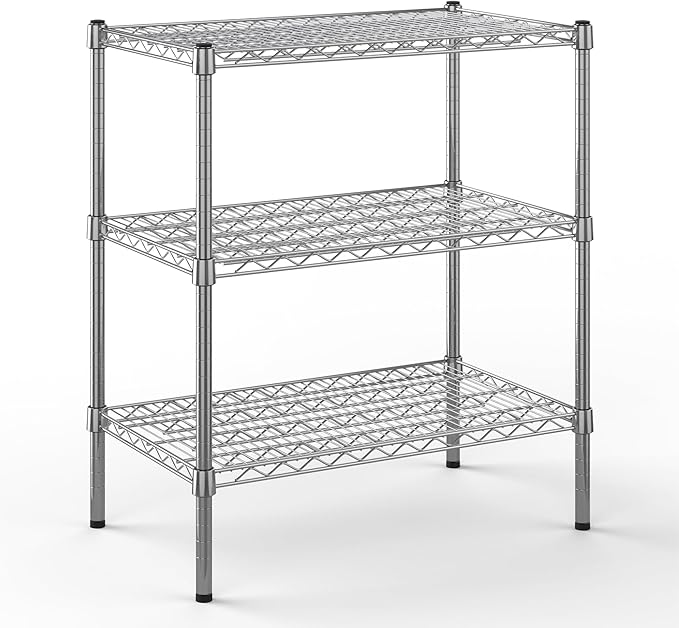 Regal Altair 18" Deep x 30" Wide x 34" Height Wire Shelving Kit | 3-Tier | NSF Commercial Storage Rack Unit
