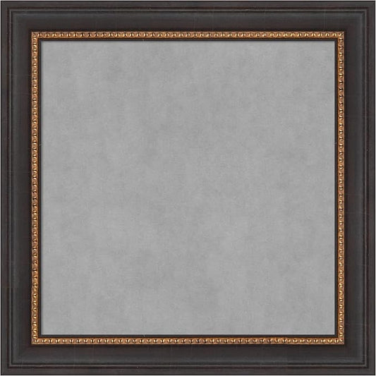 Amanti Art Black Framed Magnetic Board 15x15 X-Small Vision Board for use with Magnets, 100% Metal Sheet to Display Items as Office Decor or for Home Organization in mudroom, Kitchen or Kids Room
