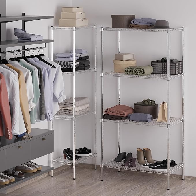Regal Altair 21" Deep x 36" Wide x 74" Height Wire Shelving Kit | 4-Tier | NSF Commercial Storage Rack Unit
