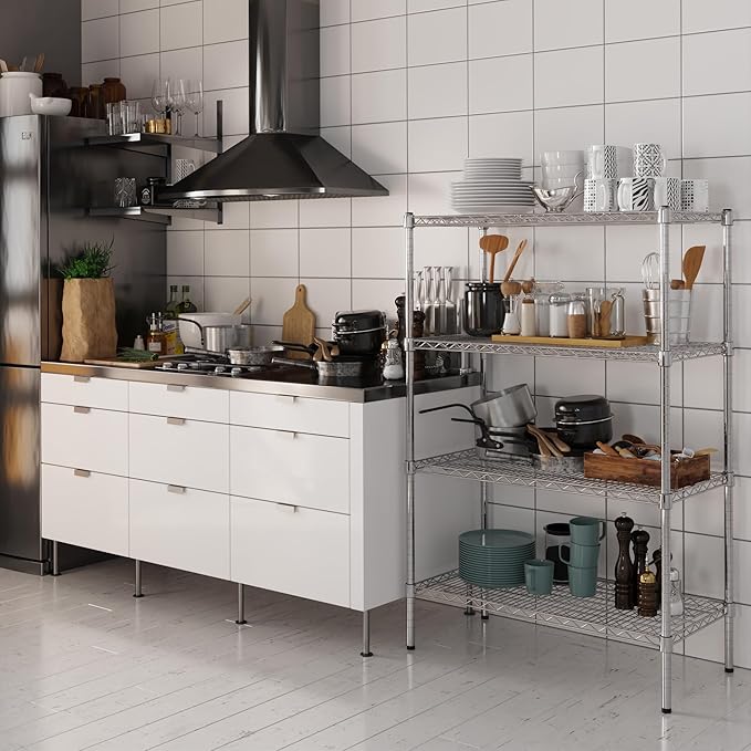 Regal Altair 18" Deep x 36" Wide x 54" Height Wire Shelving Kit | 4-Tier | NSF Commercial Storage Rack Unit