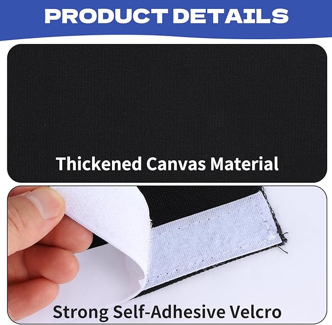 Under Desk Privacy Panel 62 x 15 Inch Self-Adhesive Modesty Panel Table Skirts Privacy Divider for Office Desk Home Studio or Standing Workstation, Easy to Assemble, Black