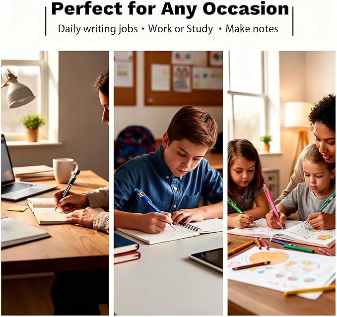 CRME Bulk Custom Personalized Pens with Business Logo Retractable Ballpoint Pen with Stylus tip Appreciation Gifts for Coworkers Smooth Writing Black Ink for School Office Friends Supplies Red Pens