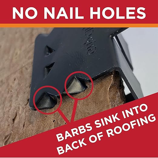 Grip Clip Roof Clips, Safe for Heat Tape, Electric Cable & Roof Heat Cable Installation, Prevents Roof Damage, Easy Nail-Free Outdoor Cable Clips, Your Ultimate Cable Clip (.625-25 Pack)