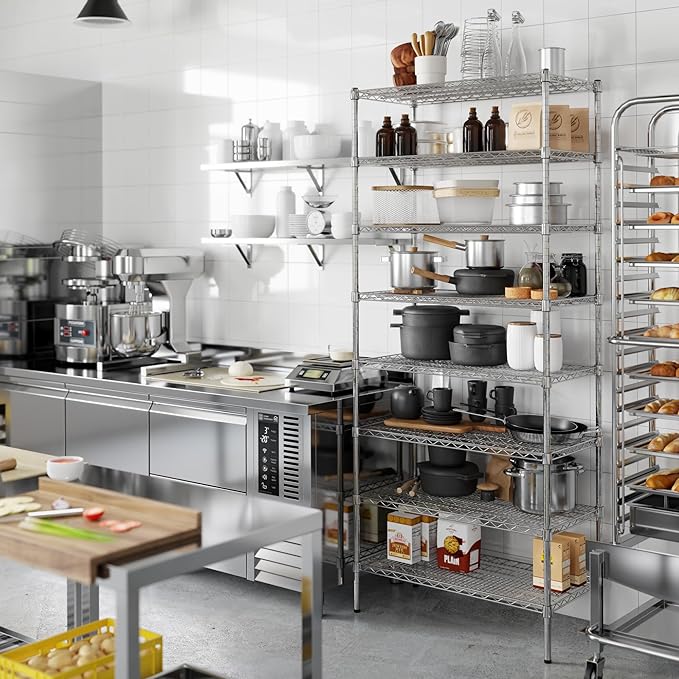 Regal Altair 18" Deep x 36" Wide x 86" Height Wire Shelving Kit | 8-Tier | NSF Commercial Storage Rack Unit