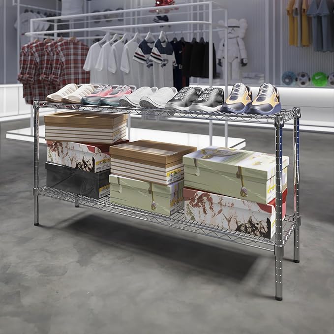 Regal Altair 14" Deep x 54" Wide x 27" Height Wire Shelving Kit | 2-Tier | NSF Commercial Storage Rack Unit