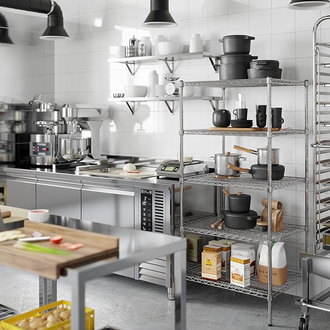 Regal Altair 24" Deep x 30" Wide x 64" Height Wire Shelving Kit | 5-Tier | NSF Commercial Storage Rack Unit