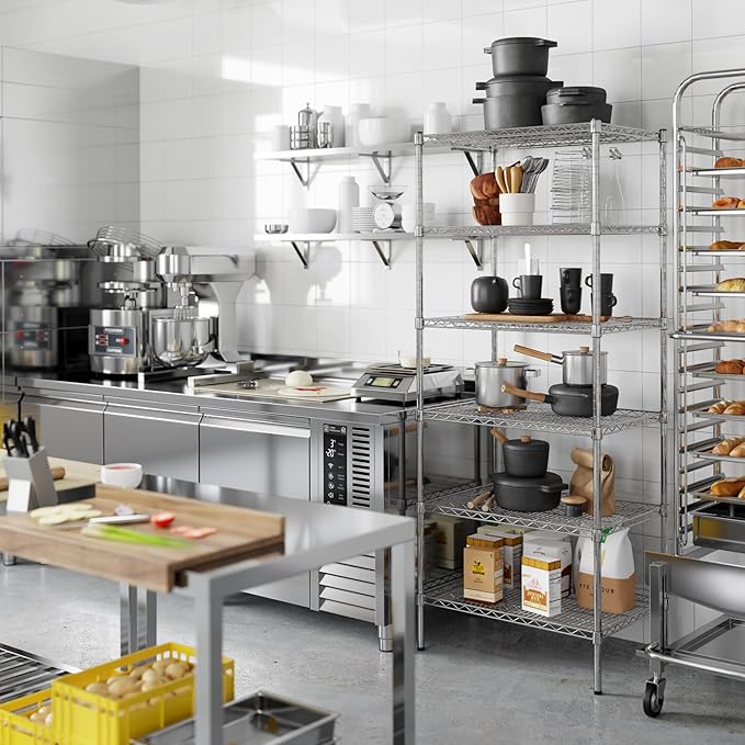 Regal Altair 21" Deep x 30" Wide x 74" Height Wire Shelving Kit | 6-Tier | NSF Commercial Storage Rack Unit